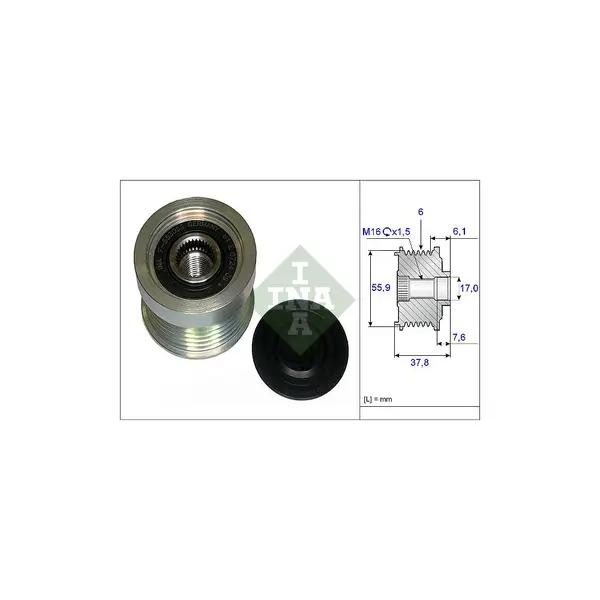 Sistem roata libera, generator Schaeffler INA 535 0072 10
