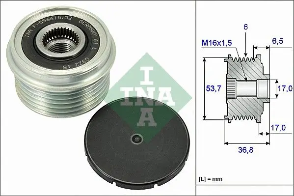 Sistem roata libera, generator Schaeffler INA 535 0074 10