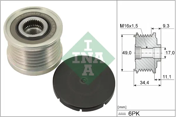 Sistem roata libera, generator Schaeffler INA 535 0075 10