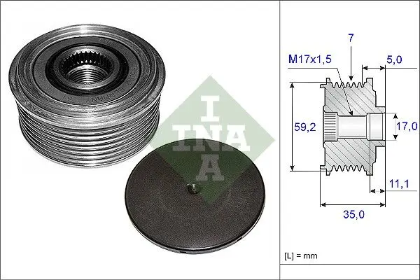 Sistem roata libera, generator Schaeffler INA 535 0087 10