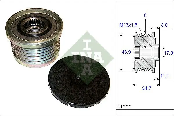 Sistem roata libera, generator Schaeffler INA 535 0088 10