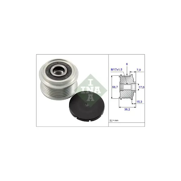 Sistem roata libera, generator Schaeffler INA 535 0098 10