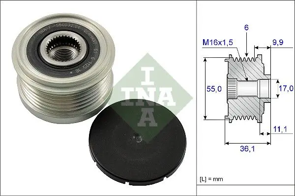 Sistem roata libera, generator Schaeffler INA 535 0103 10
