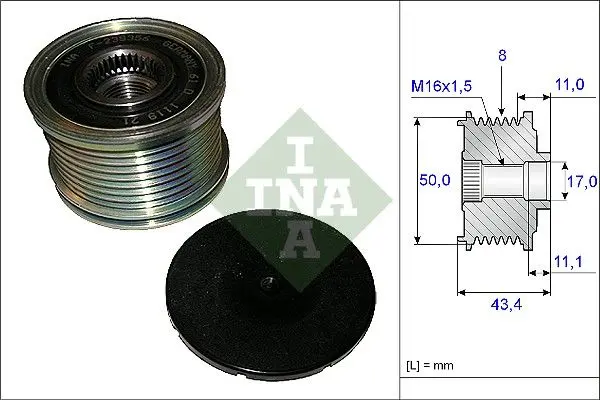 Sistem roata libera, generator Schaeffler INA 535 0108 10