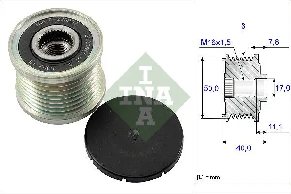 Sistem roata libera, generator Schaeffler INA 535 0119 10