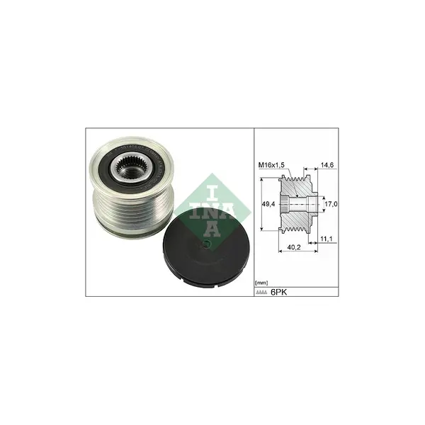 Sistem roata libera, generator Schaeffler INA 535 0124 10