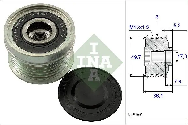 Sistem roata libera, generator Schaeffler INA 535 0134 10