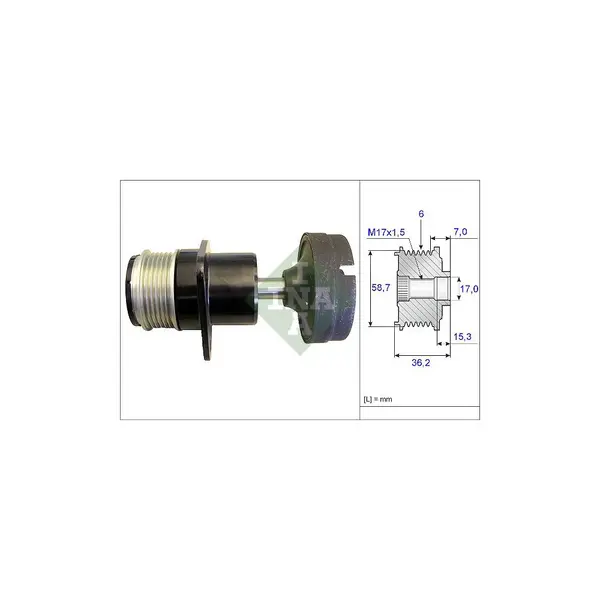 Sistem roata libera, generator Schaeffler INA 535 0157 10