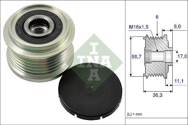 Sistem roata libera, generator Schaeffler INA 535 0160 10