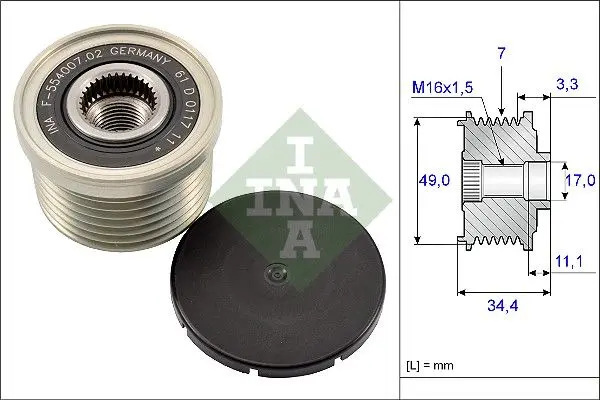 Sistem roata libera, generator Schaeffler INA 535 0164 10
