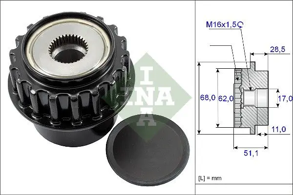 Sistem roata libera, generator Schaeffler INA 535 0175 10