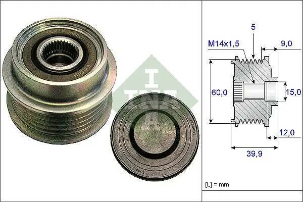 Sistem roata libera, generator Schaeffler INA 535 0180 10