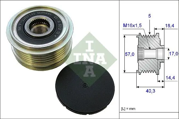 Sistem roata libera, generator Schaeffler INA 535 0187 10