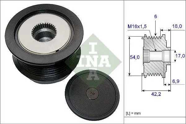 Sistem roata libera, generator Schaeffler INA 535 0188 10