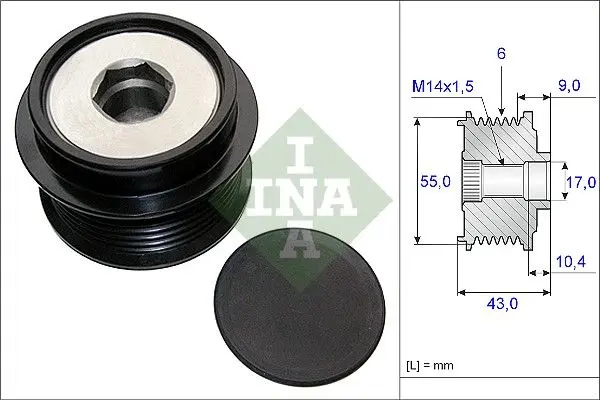 Sistem roata libera, generator Schaeffler INA 535 0208 10