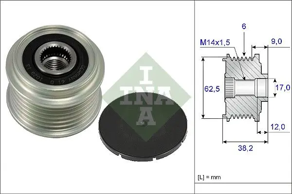 Sistem roata libera, generator Schaeffler INA 535 0219 10