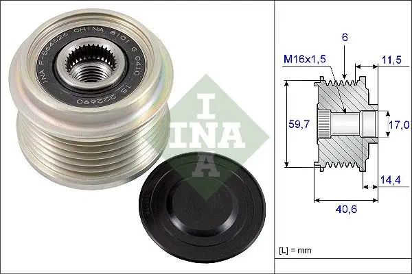 Sistem roata libera, generator Schaeffler INA 535 0227 10
