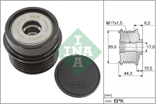 Sistem roata libera, generator Schaeffler INA 535 0231 10