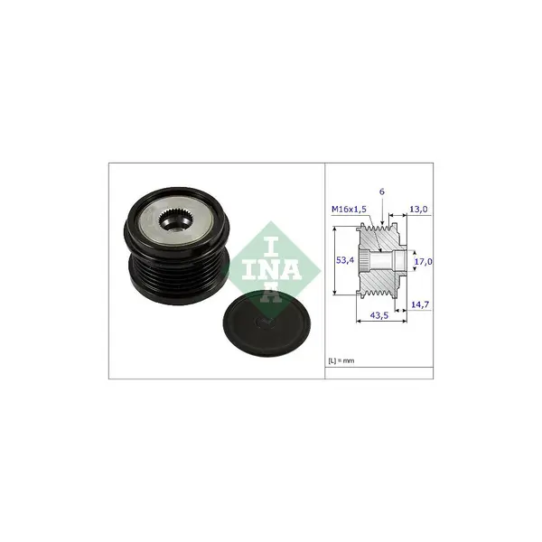 Sistem roata libera, generator Schaeffler INA 535 0237 10