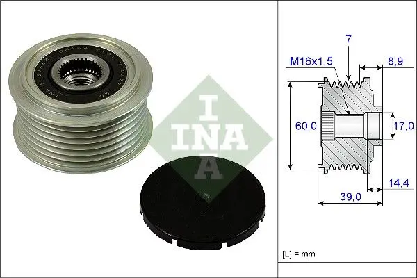Sistem roata libera, generator Schaeffler INA 535 0245 10
