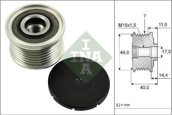 Sistem roata libera, generator Schaeffler INA 535 0254 10