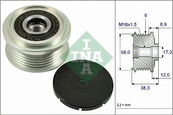 Sistem roata libera, generator Schaeffler INA 535 0266 10