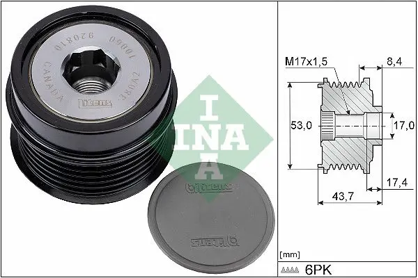 Sistem roata libera, generator Schaeffler INA 535 0281 10