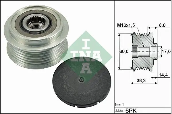 Sistem roata libera, generator Schaeffler INA 535 0289 10