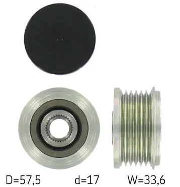 Sistem roata libera, generator SKF VKM 03302