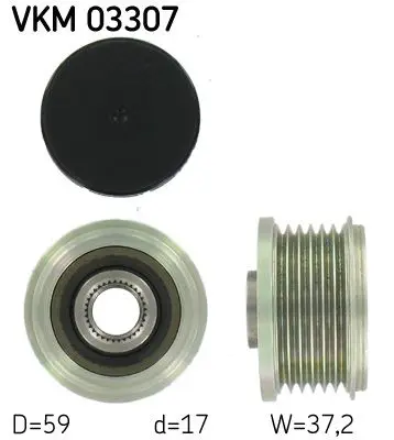 Sistem roata libera, generator SKF VKM 03307