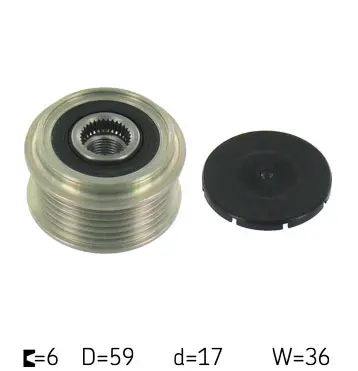Sistem roata libera, generator SKF VKM 03402