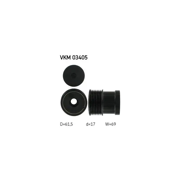 Sistem roata libera, generator SKF VKM 03405