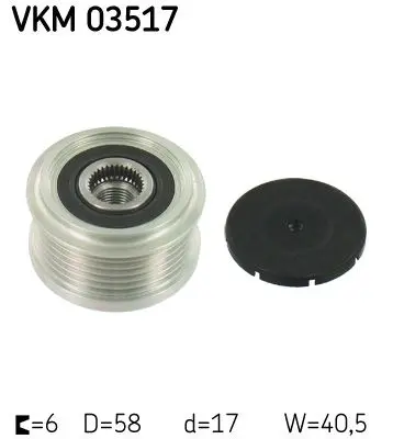 Sistem roata libera, generator SKF VKM 03517