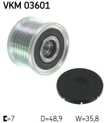 Sistem roata libera, generator SKF VKM 03601