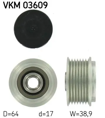 Sistem roata libera, generator SKF VKM 03609