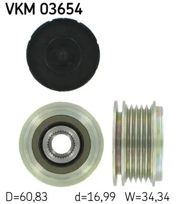 Sistem roata libera, generator SKF VKM 03654