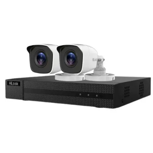 Sistem supraveghere Hilook, 2 camere 2MP, IR 20m, DVR 4 canale 2MP, Autocolant Rovision