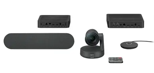 Sistem videoconferinta Logitech 960-001218 Rally, Ultra-HD 4K, Zoom 15X (Negru)