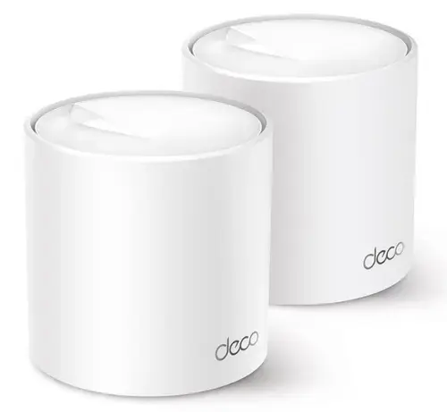 Sistem Wireless Mesh TP-Link Deco X50, Gigabit, WiFi 6, 3000 Mbps, 2 Pack (Alb)