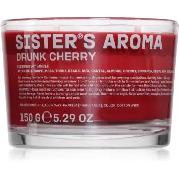 Sister's Aroma Drunk Cherry lumânare parfumată