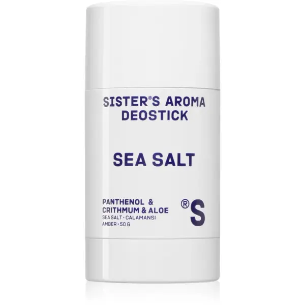 Sister's Aroma Sea Salt Deostick deodorant stick impotriva mirosului si transpiratiei 50 g