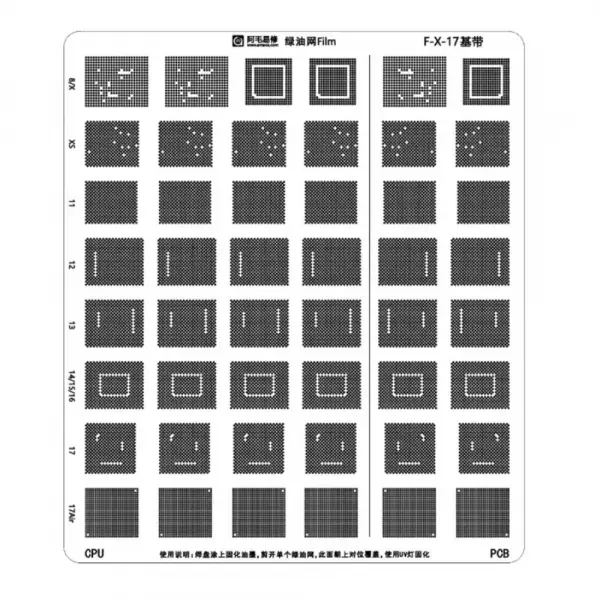 Sita BGA Amaoe pentru Apple iPhone XS - 17 Air Series, IC