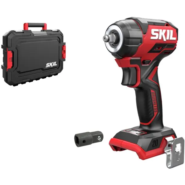 Skil SKIL 3265 JA cheie de impact cu acumulator, compact Brushless, cuplu maxim 250 nm, cu adaptor hexagonal 3/8 - 1/2, geanta de transport, doar corpul
