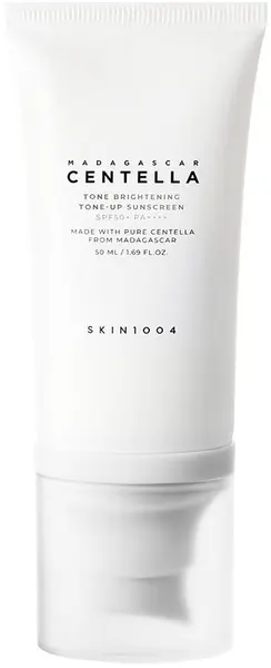 Skin 1004 Madagascar Centella Tone Brightening Cremă de protecție solară nuanțată, SPF50+, 50 ml