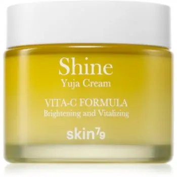 Skin79 Shine Yuja Cream Vita-C Formula cremă de față, pentru hidratare și iluminare pentru piele cu hiperpigmentare