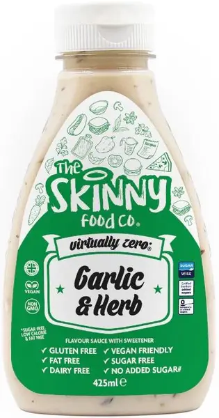 Skinny Sauce Garlic & Herb, 425 ml, Skinny Food Co