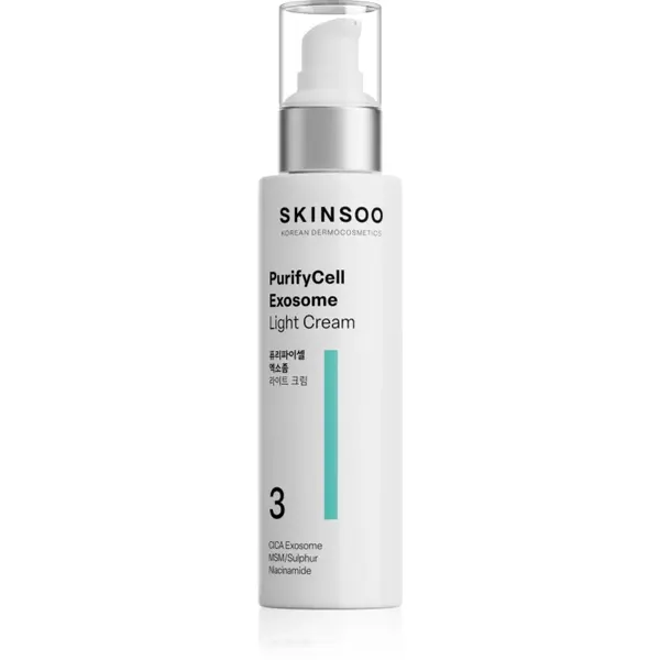 SKINSOO PurifyCell Exosome Light Cream crema hidratanta usoara cu efect matifiant 120 ml