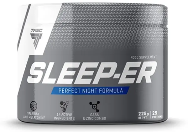 Sleep-ER Powder, lămâie, 225 g, Trec Nutrition