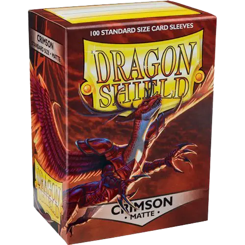 Sleeve-uri Dragon Shield Matte Sleeves 100 Bucati - Crimson