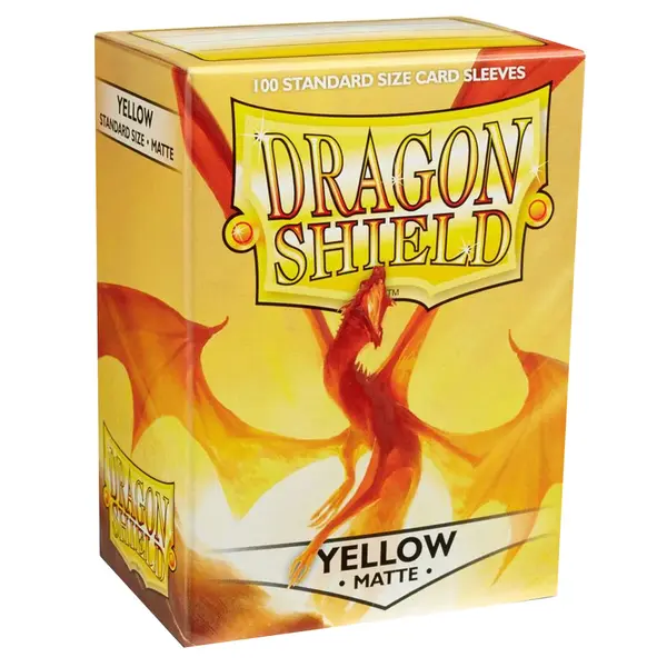 Sleeve-uri Dragon Shield Matte Sleeves 100 Bucati - Galben